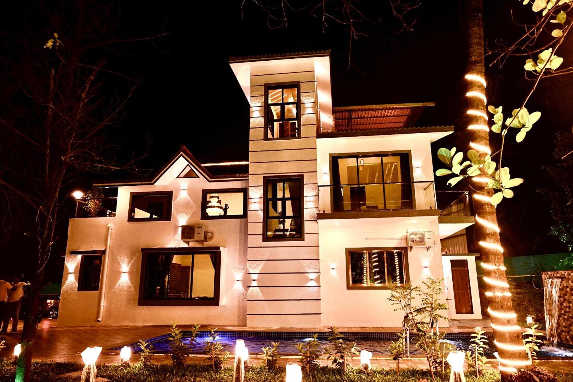 Seas The Day Luxurious 5Bhk Villa 2Min From Awas Beach With Huge Private Pool Alībāg Ngoại thất bức ảnh
