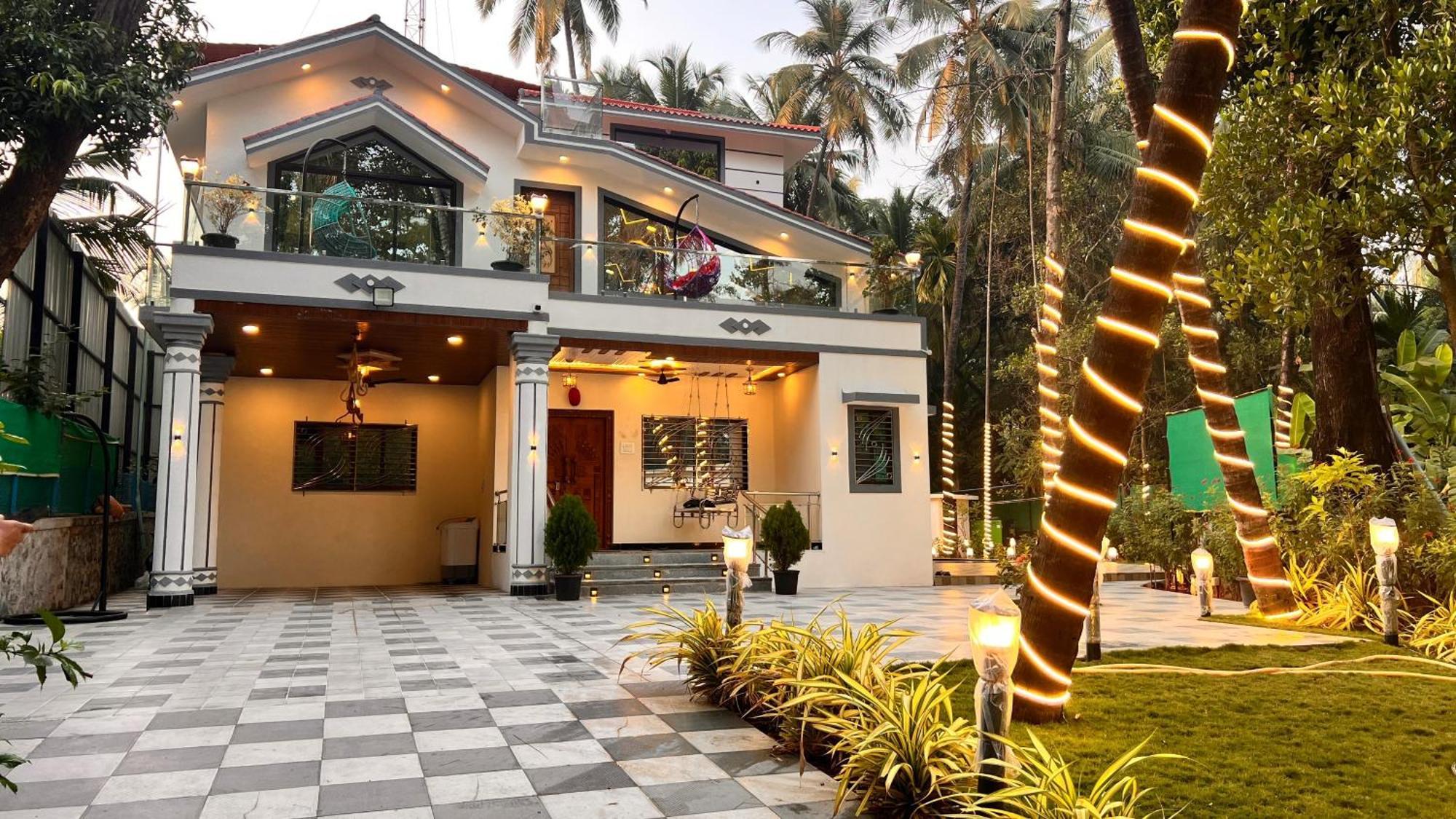 Seas The Day Luxurious 5Bhk Villa 2Min From Awas Beach With Huge Private Pool Alībāg Ngoại thất bức ảnh