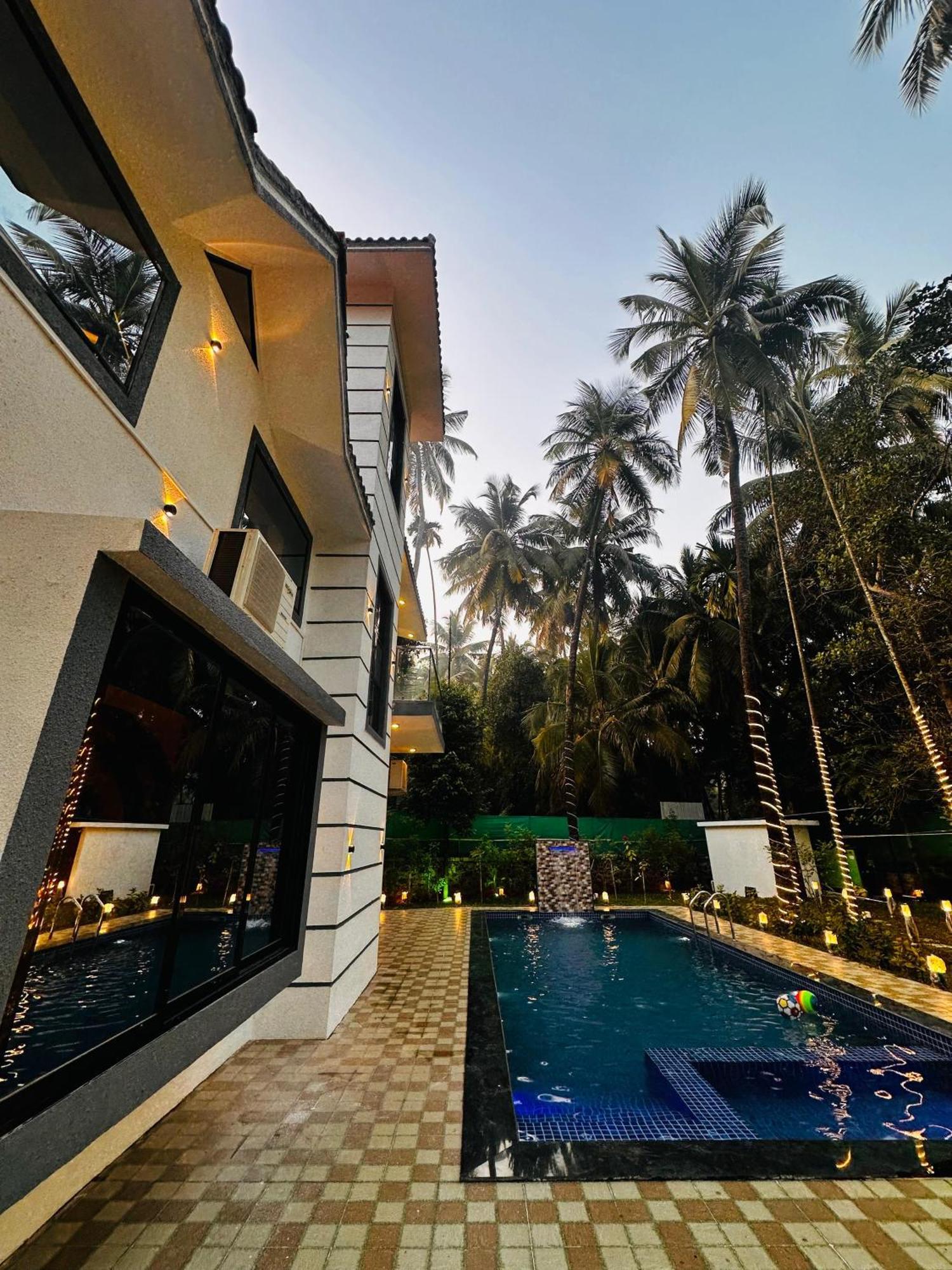 Seas The Day Luxurious 5Bhk Villa 2Min From Awas Beach With Huge Private Pool Alībāg Ngoại thất bức ảnh